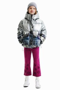 Abrigos Desigual Corta padded metallic Niña | ASJ756210