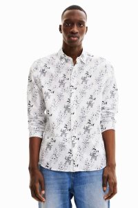 Camisas Desigual Long-sleeve wolf Hombre | YWT981607