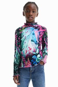 Camiseta Desigual Slim nature fantasy Niña | HTP798451