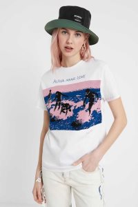 Camiseta Desigual Surfer print Mujer | XNK058247