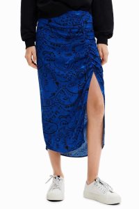 Falda Desigual Slim midi slit Mujer | YUF286409