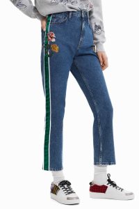 Jeans Desigual Directo cropped strip Mujer | MAV078296