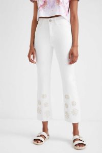 Jeans Desigual Flared cropped Mujer | XNC049635