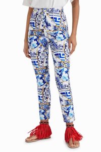 Leggins Desigual Stella Jean printed slim trousers Mujer | IFB168075