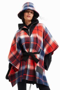 Ponchos Desigual Patchwork plaid Mujer | VKG631052