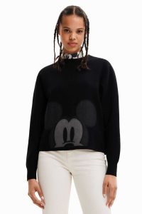 Prendas De Punto Desigual Disney's Mickey Mouse patch jumper Mujer | WEJ031682