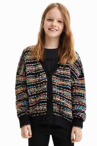 Sudaderas Desigual A Rayas tricot cardigan Niña | UXE756012