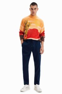 Sudaderas Desigual Loose roll-neck jumper Hombre | EZC328145