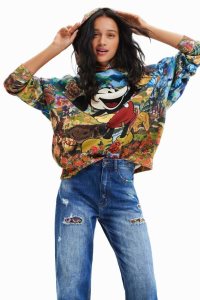 Sudaderas Desigual M. Christian Lacroix hoodie with Disney's Mickey Mouse Mujer | PFD460215