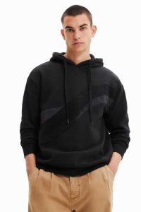 Sudaderas Desigual Oversize hoodie Hombre | TVK256934