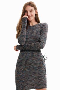 Vestido Desigual Corta slim cut-out Mujer | TEB085263