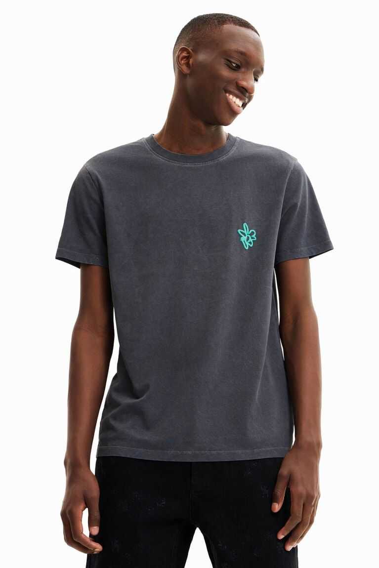Camisa Polo Desigual Online Mexico Corta sleeve washed effect Hombre
