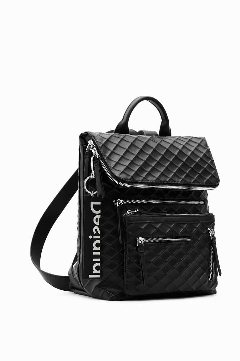 Mochilas Desigual Online Baratos - Midsize embossed Mujer