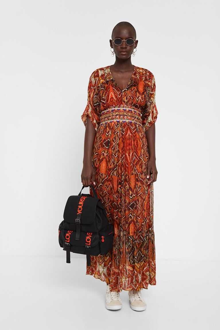 Mono Desigual Outlet - Vestido with African friezes Mujer